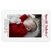 Magnet Flexible Livraison spéciale Faire-part bébé de Noël (Horizontal)