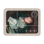 Magnet Flexible Livraison spéciale Parcelle Baby Birth Stats & Pho (Horizontal)