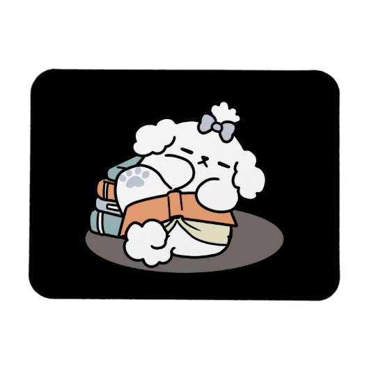 Magnet Flexible Livres et écorces - Conception de lecture de chien (Horizontal)