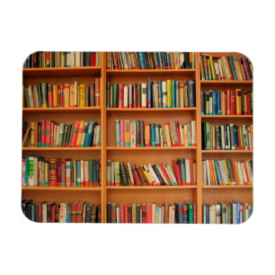 Magnet Flexible Livres sur Arrière - plan de bibliothèque