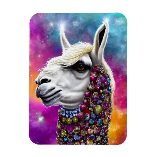 Magnet Flexible Llama à bijoux colorés (Vertical)