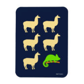 Magnet Flexible Llama Llama Llama Llama Chameleon (Vertical)