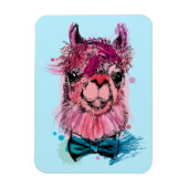 Magnet Flexible Llama rose mignonne (Vertical)