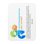 Magnet Flexible Location de vacances Nettoyeur ménager 5 étoiles A (Vertical)