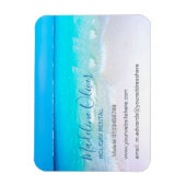Magnet Flexible Location vacances Ocean Wave Beach Blue Modern (Vertical)