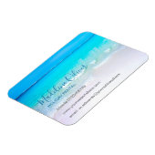 Magnet Flexible Location vacances Ocean Wave Beach Blue Modern (Côté Gauche)