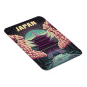 Magnet Flexible LoFi Vaporwave Retro 80s Temple japonais Sakura (Côté Droit)