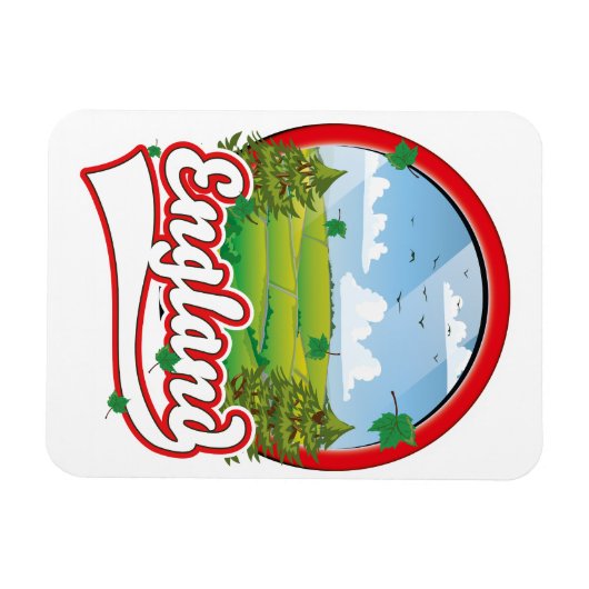 Magnet Flexible Logo Angleterre Travel (Horizontal)