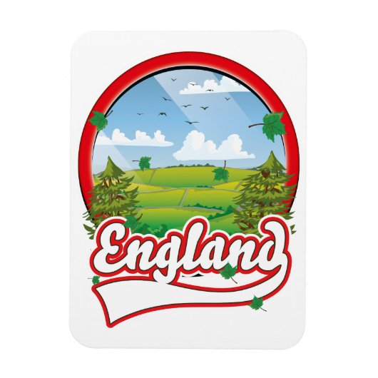 Magnet Flexible Logo Angleterre Travel (Vertical)