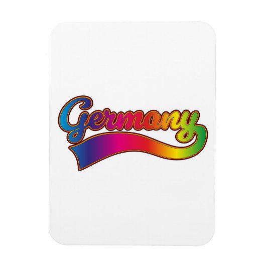 Magnet Flexible logo arc-en-ciel d'Allemagne (Vertical)