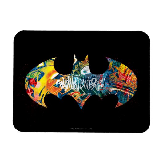 Magnet Flexible Logo Batman Neon/80s Graffiti (Horizontal)