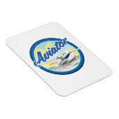 Magnet Flexible Logo bleu d'hydravion d'aviateur (Côté Droit)