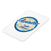 Magnet Flexible Logo bleu d'hydravion d'aviateur (Côté Gauche)
