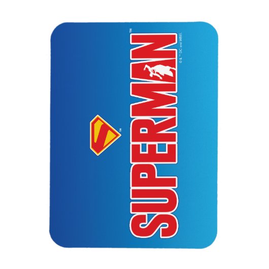 Magnet Flexible Logo classique Superman Bold (Vertical)