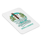 Magnet Flexible logo de Badger Mountain Waterville Washington Ski (Côté Droit)