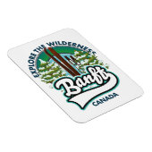 Magnet Flexible logo de Banff Canada pour skier (Côté Droit)