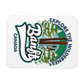 Magnet Flexible logo de Banff Canada pour skier (Horizontal)