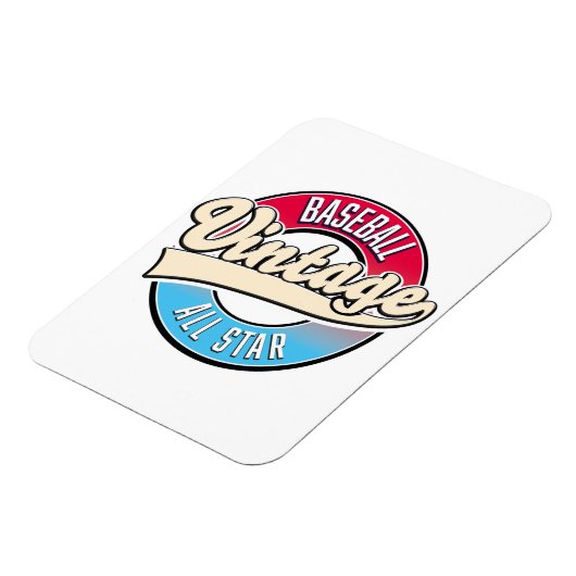 Magnet Flexible logo de baseball All Star (Côté Gauche)