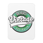 Magnet Flexible Logo de Bathurst australie style vintage (Vertical)
