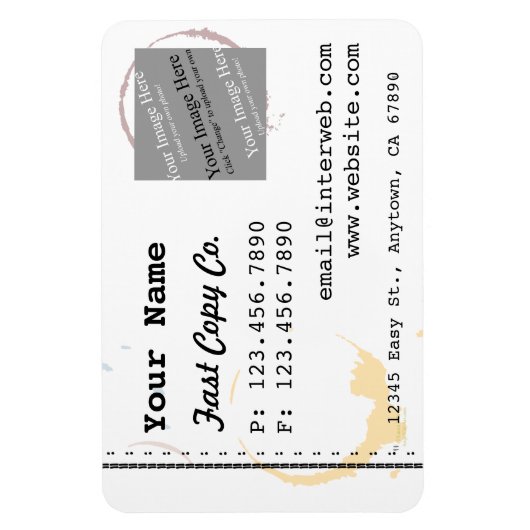 Magnet Flexible Logo de Custom (Vertical)