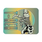 Magnet Flexible logo de dessin animé T-REX (Horizontal)