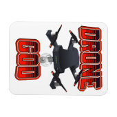 Magnet Flexible Logo de Drone God (Horizontal)