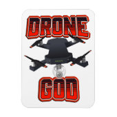 Magnet Flexible Logo de Drone God (Vertical)