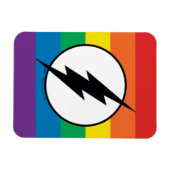 Magnet Flexible Logo de Flash Rainbow (Horizontal)