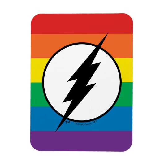 Magnet Flexible Logo de Flash Rainbow (Vertical)