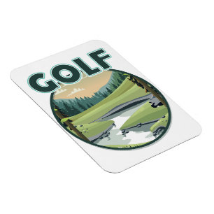 Magnet Flexible logo de Golf Sports