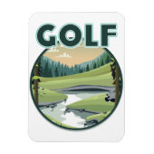Magnet Flexible logo de Golf Sports (Vertical)