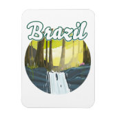 Magnet Flexible logo de la forêt tropicale du Brésil (Vertical)
