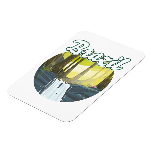 Magnet Flexible logo de la forêt tropicale du Brésil (Côté Gauche)