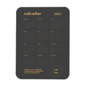 Magnet Flexible Logo de la marque commerciale 2024 Calendrier de N (Vertical)