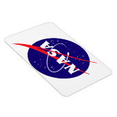 Magnet Flexible Logo de la NASA Meatball (Côté Droit)