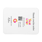 Magnet Flexible logo de l'entreprise de revue Google site Web scan (Horizontal)