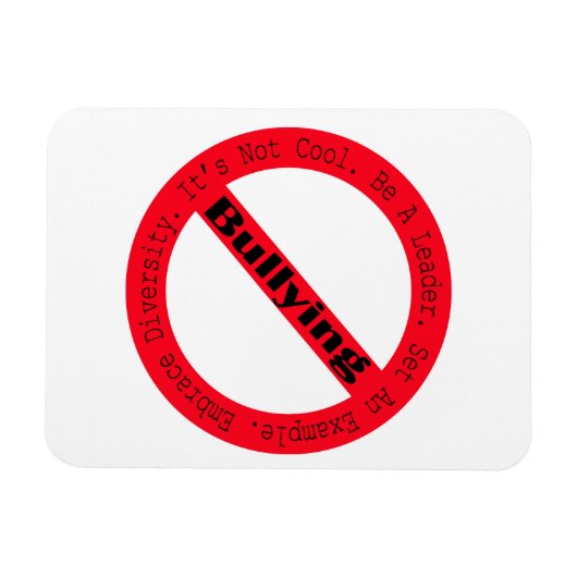 Magnet Flexible Logo de lutte contre l'intimidation par Shirley Ta (Horizontal)