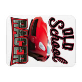 Magnet Flexible Logo de Old School Racer (Horizontal)