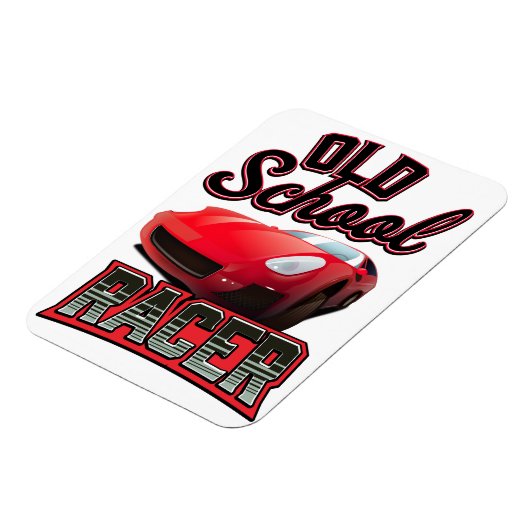 Magnet Flexible Logo de Old School Racer (Côté Gauche)