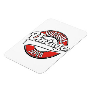Magnet Flexible logo de style vintage Hiroshima japon
