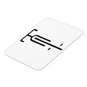 Magnet Flexible Logo de vélo minimum Rétro, Cyclisme et Louveur de (Côté Gauche)