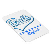 Magnet Flexible logo de voyage Bath Somerset (Côté Droit)