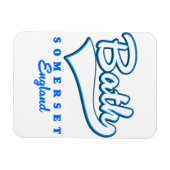 Magnet Flexible logo de voyage Bath Somerset (Horizontal)