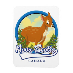 Magnet Flexible Logo de voyage de la Nouvelle-Écosse Canada