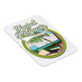 Magnet Flexible Logo de voyage de la Polynésie française. (Côté Droit)