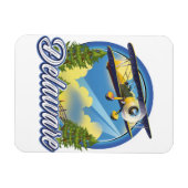 Magnet Flexible Logo de voyage du Delaware (Horizontal)