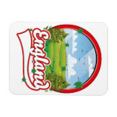 Magnet Flexible logo de voyage en Angleterre (Horizontal)