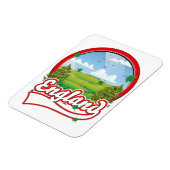 Magnet Flexible logo de voyage en Angleterre (Côté Gauche)