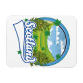 Magnet Flexible logo de voyage en Écosse (Horizontal)