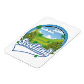 Magnet Flexible logo de voyage en Écosse (Côté Gauche)